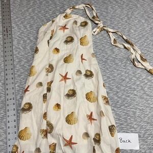 Wild fable White halter neck dress NWT with seashell print women XXS. 964